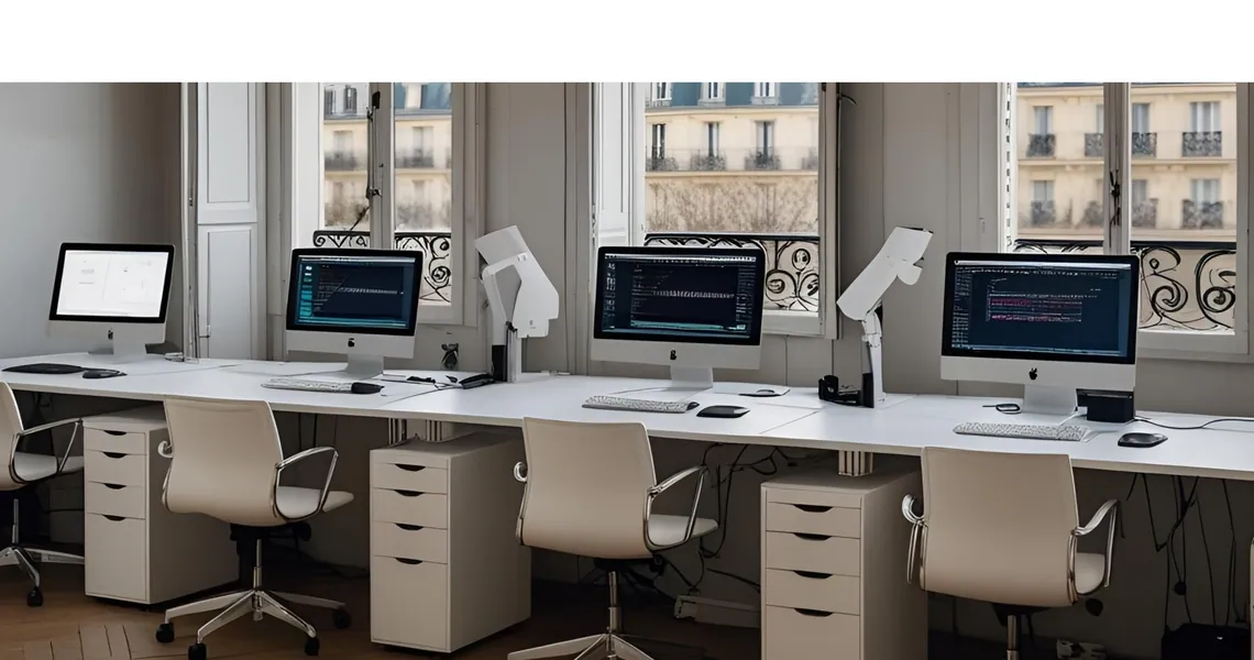 Illustration for the article “Flex office flexibility: digitalisation takes hold, backed by sensors”