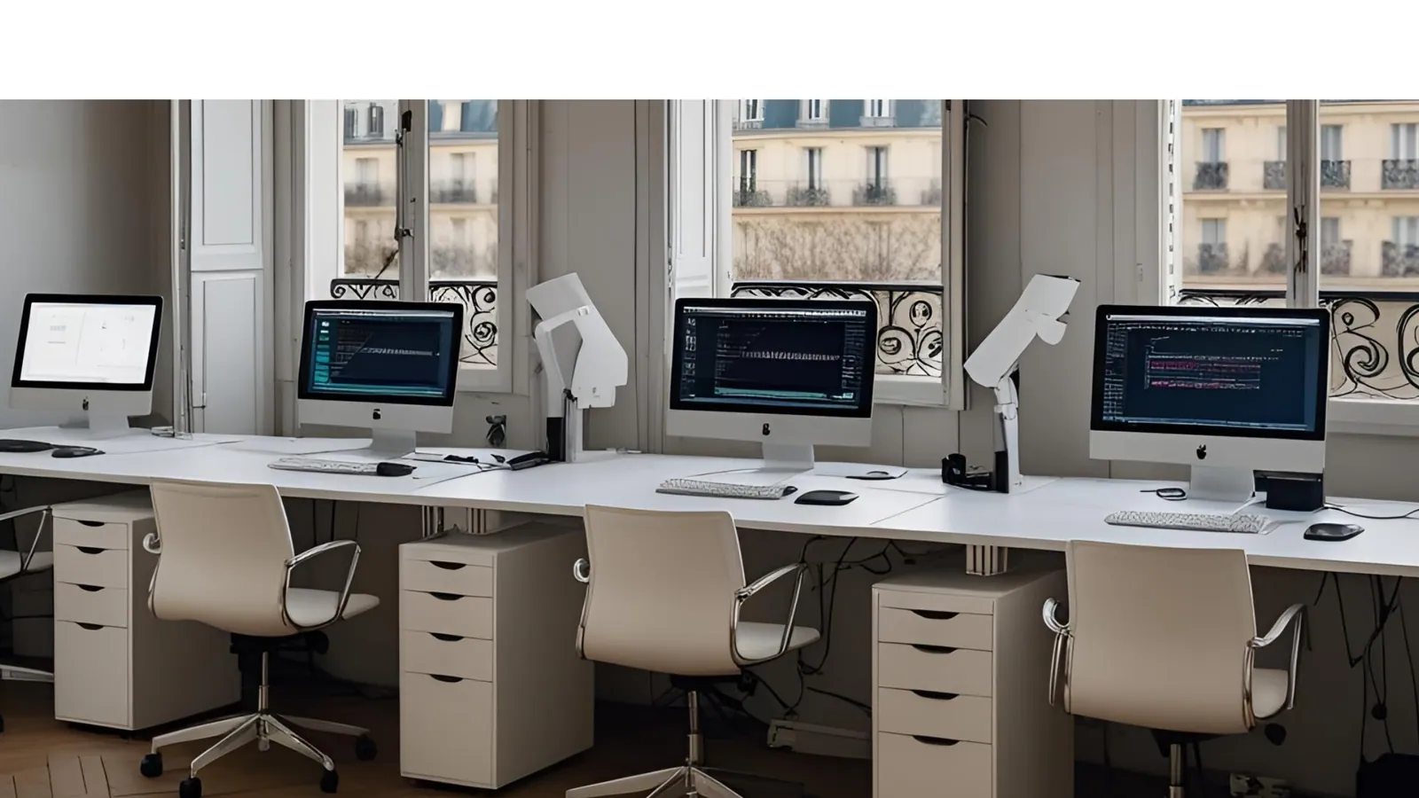 Illustration for the article “Flex office flexibility: digitalisation takes hold, backed by sensors”
