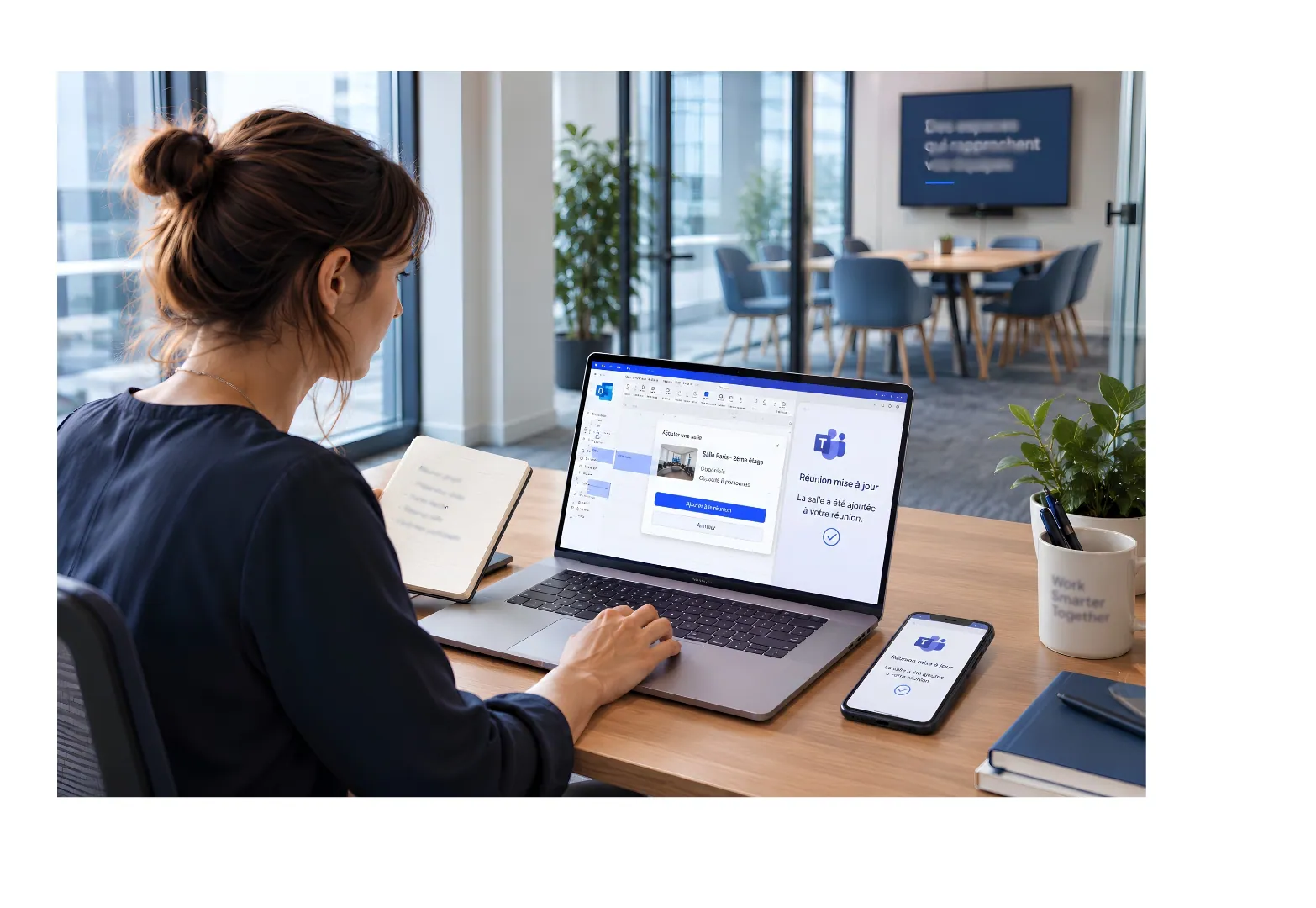 Booking a meeting room through Teams