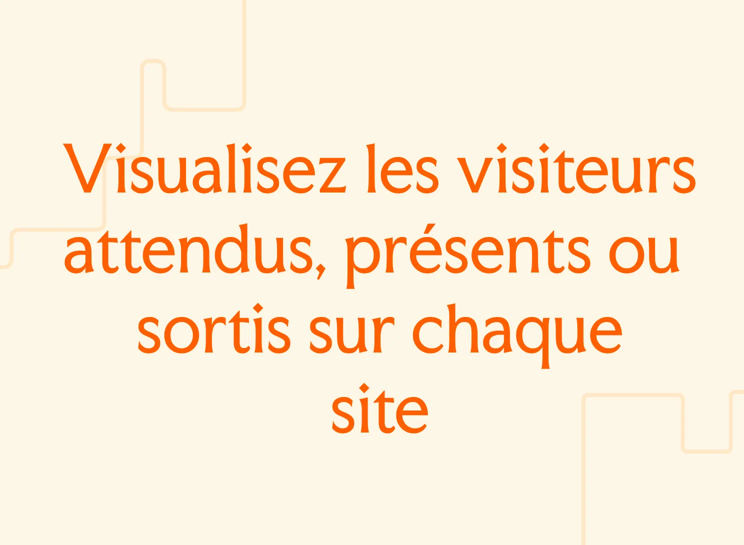 Illustration showing expected, present and departed visitors at each site