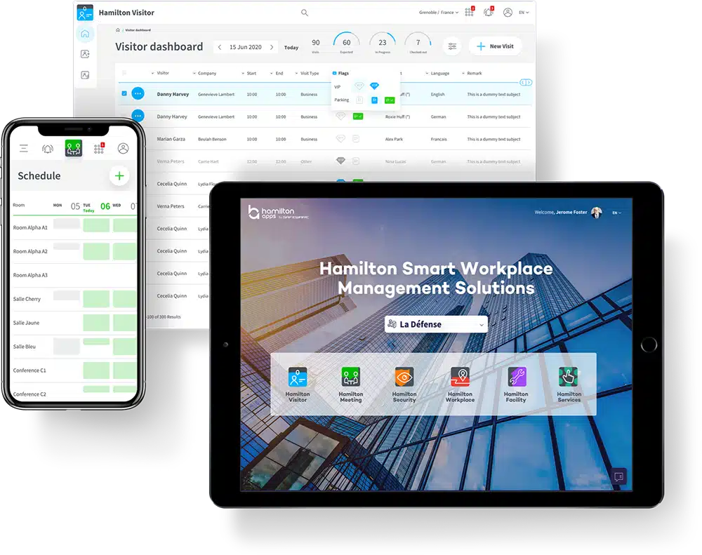 Work environment management software suite - Hamilton Apps