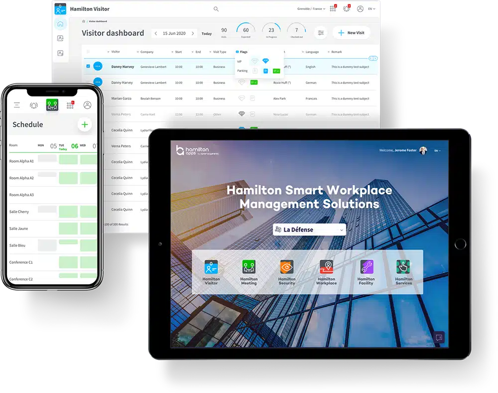 Suite de logiciels de gestion de l'environnement de travail - Hamilton Apps